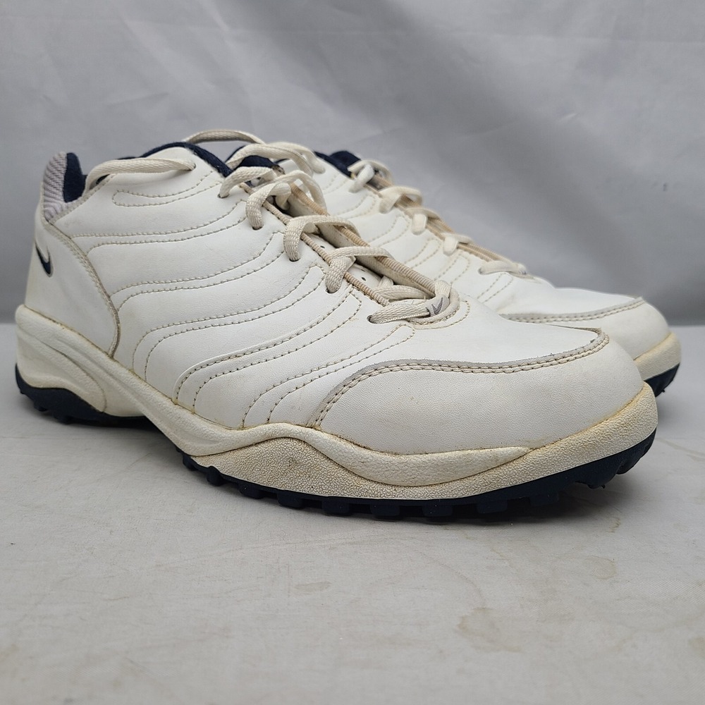 Nike Air Golf 183242-141-00 Vintage White Sneaker Leather Lace Up Mens Size 10.5
